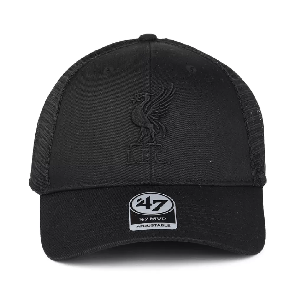 Casquettes Trucker | Casquettes Homme^47 Brand Casquette Trucker Branson MVP Liverpool FC noir sur noir