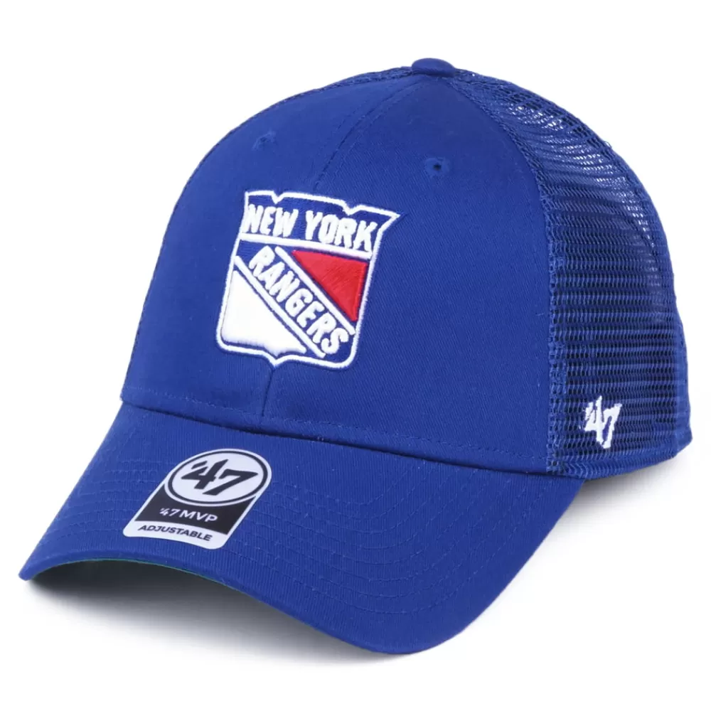 Casquettes Trucker | Casquettes Homme^47 Brand Casquette Trucker Branson MVP New York Rangers bleu