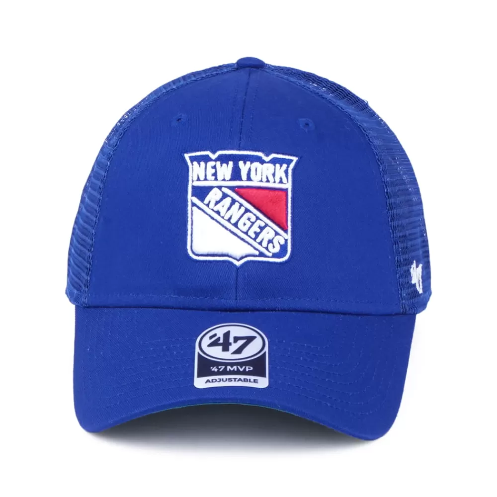 Casquettes Trucker | Casquettes Homme^47 Brand Casquette Trucker Branson MVP New York Rangers bleu