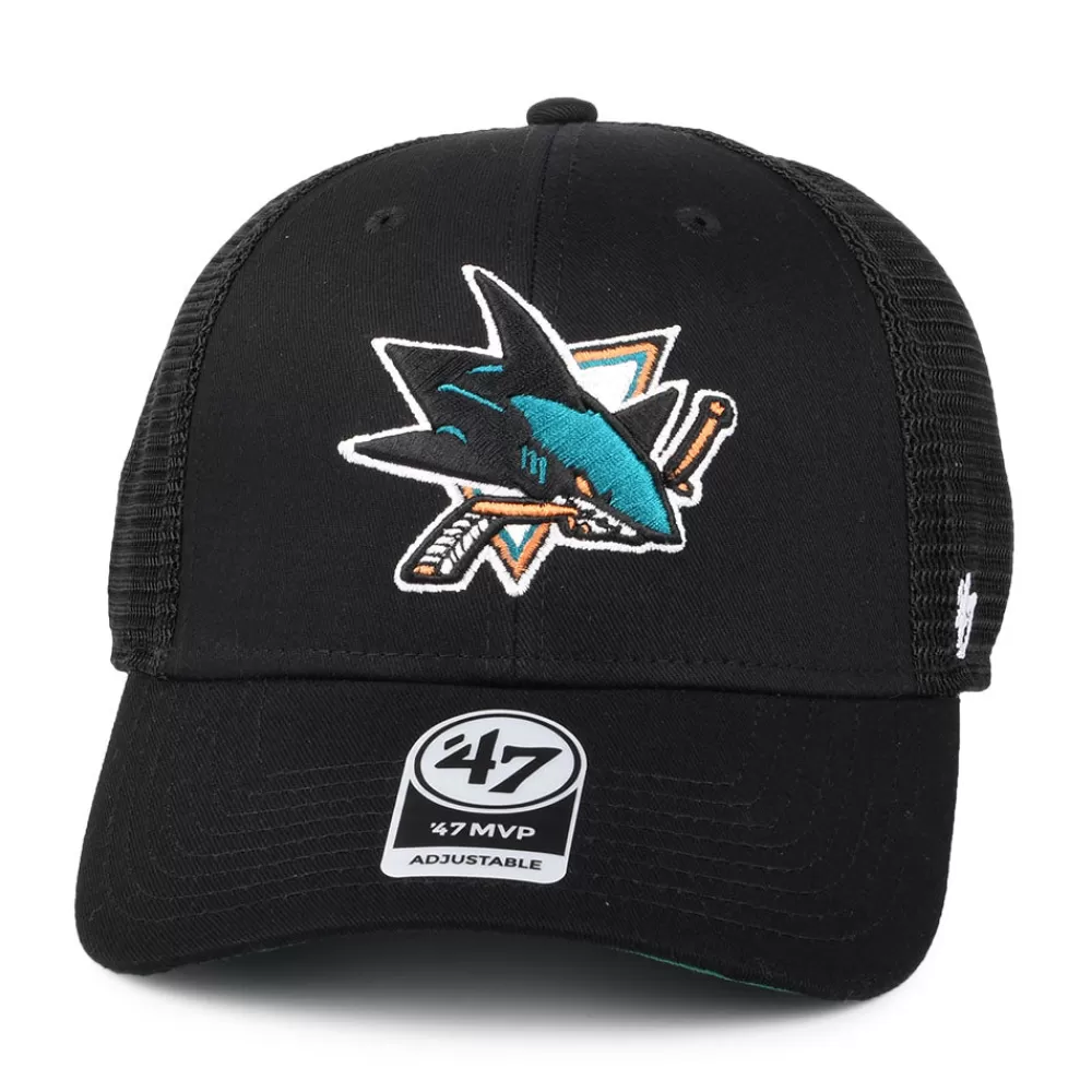 Casquettes Trucker | Casquettes Homme^47 Brand Casquette Trucker Branson MVP San Jose Sharks noir