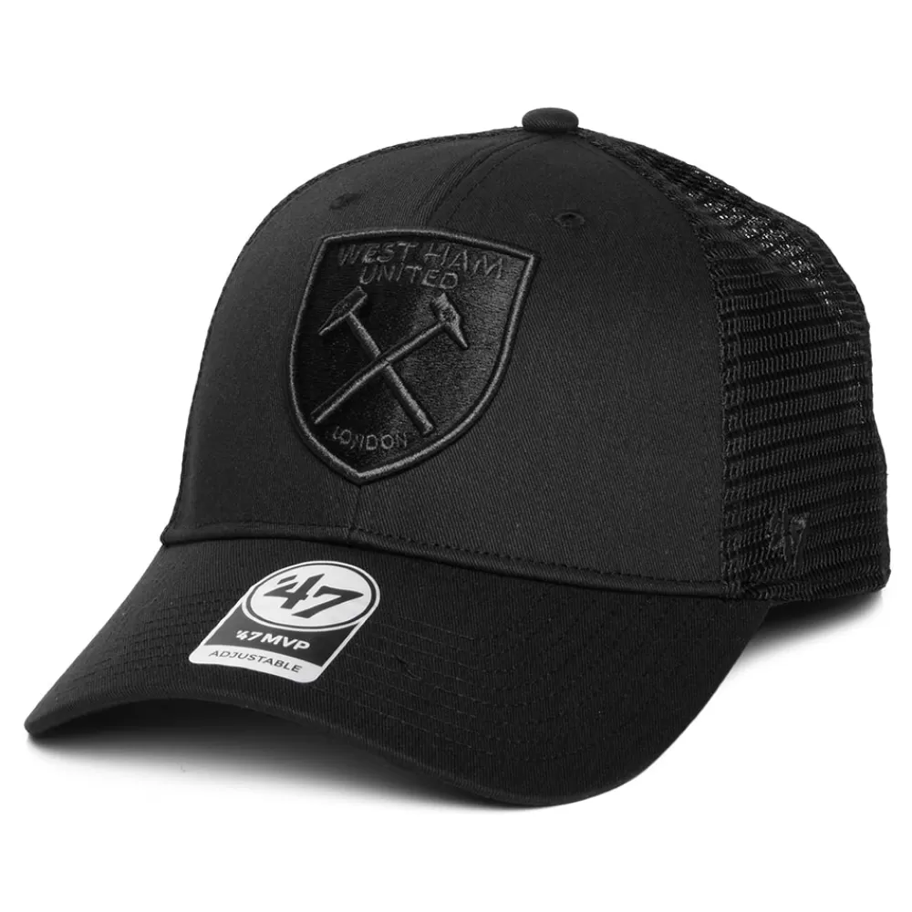 Casquettes Trucker | Casquettes De Baseball^47 Brand Casquette Trucker Branson MVP West Ham United FC noir sur noir
