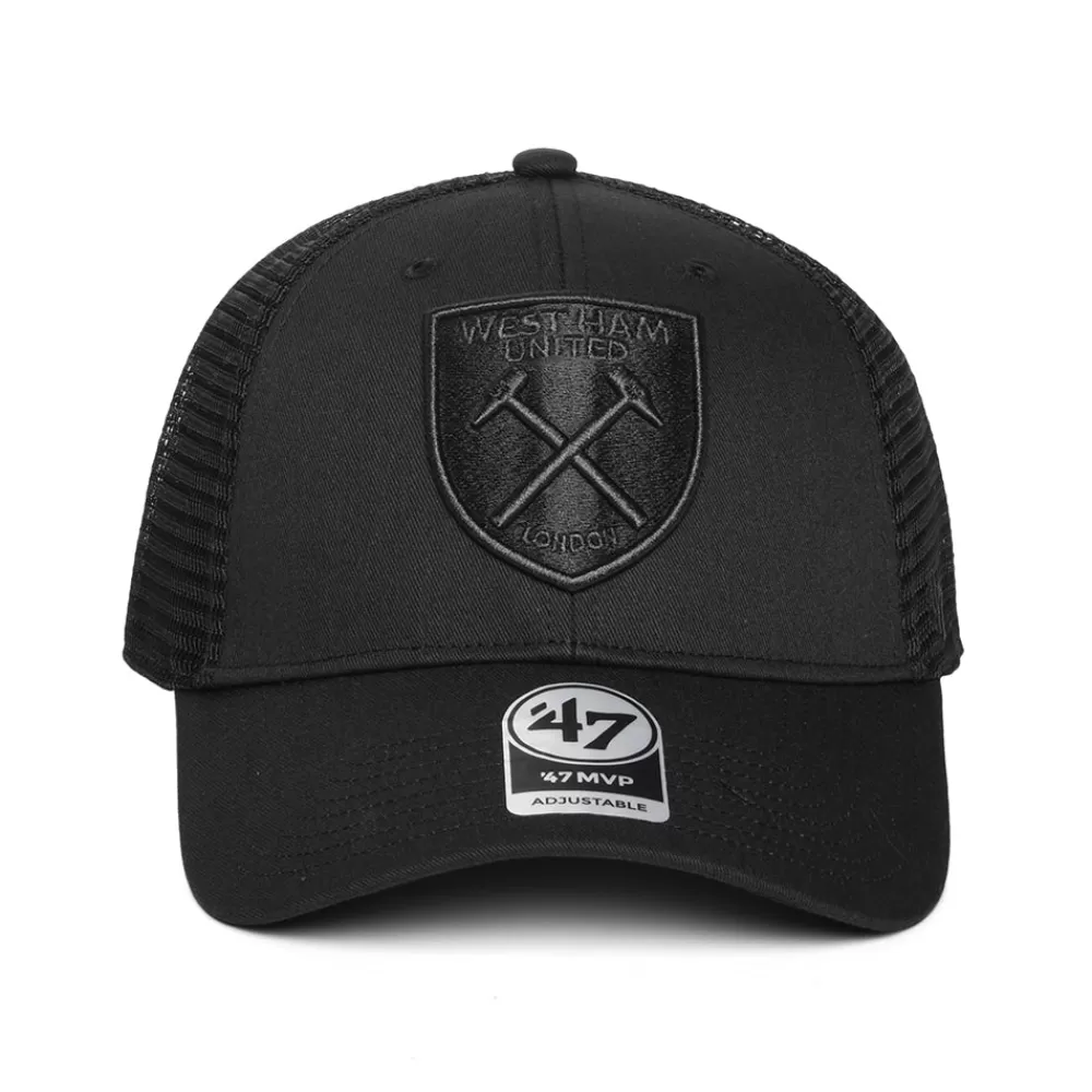 Casquettes Trucker | Casquettes De Baseball^47 Brand Casquette Trucker Branson MVP West Ham United FC noir sur noir