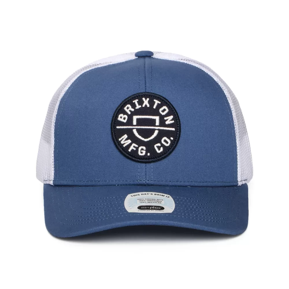 Casquettes Trucker | Casquettes Homme^Brixton Casquette Trucker Crest NetPlus MP denim foncé-blanc