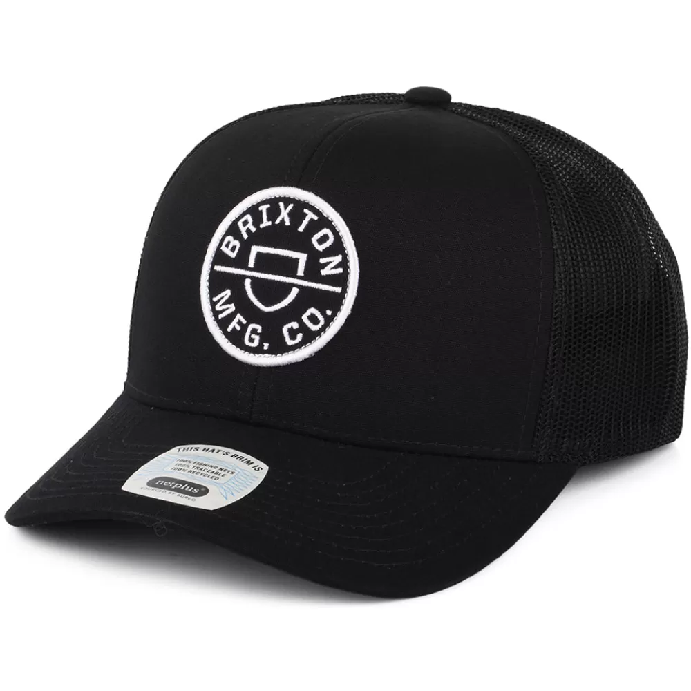 Casquettes Trucker | Casquettes Homme^Brixton Casquette Trucker Crest NetPlus MP noir