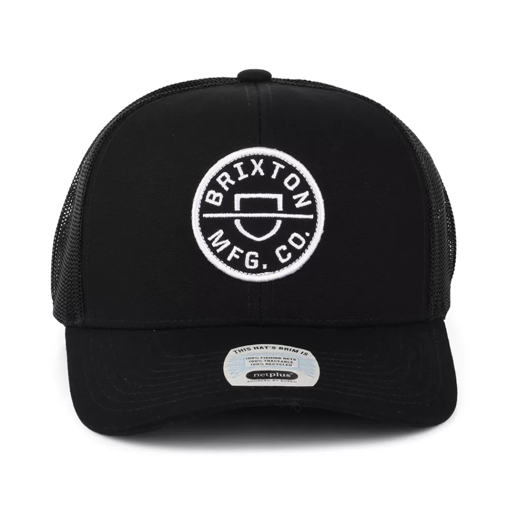 Casquettes Trucker | Casquettes Homme^Brixton Casquette Trucker Crest NetPlus MP noir