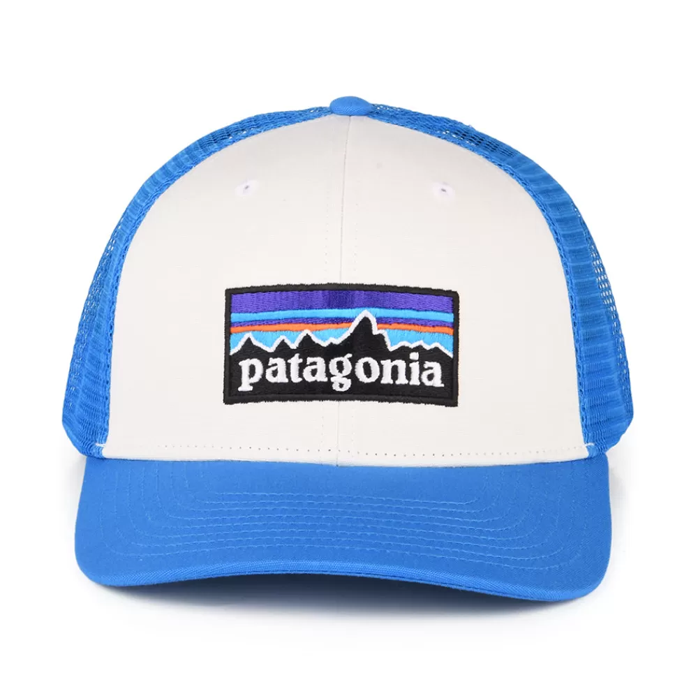 Casquettes Trucker | Casquettes De Baseball^Patagonia Casquette Trucker en Coton Bio P-6 Logo blanc cassé-bleu