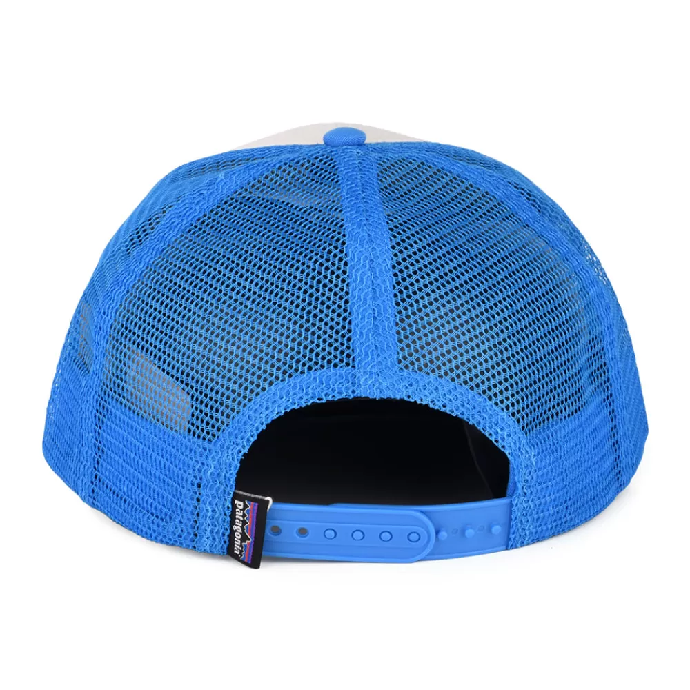 Casquettes Trucker | Casquettes De Baseball^Patagonia Casquette Trucker en Coton Bio P-6 Logo blanc cassé-bleu