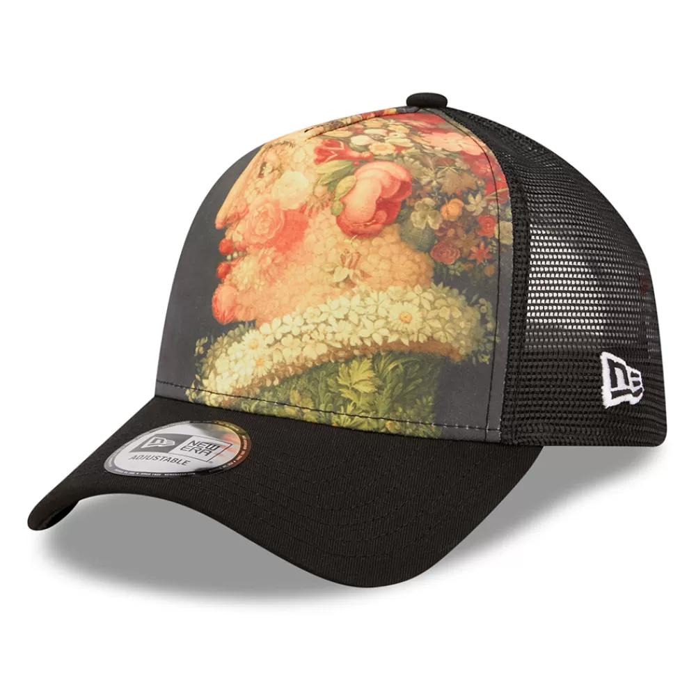 Casquettes Trucker | Casquettes De Baseball^New Era Casquette Trucker 9FORTY Le Louvre AOP A-Frame Les Saisons noir