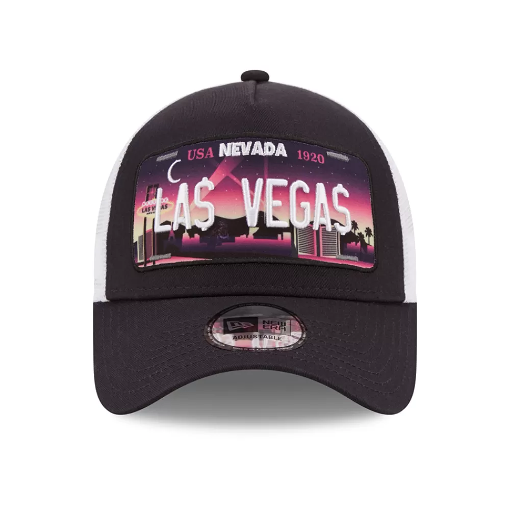 Casquettes Trucker | Casquettes De Baseball^New Era Casquette Trucker 9FORTY License Plate A-Frame Las Vegas bleu marine-blanc