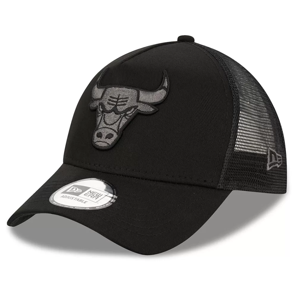 Casquettes Trucker | Casquettes De Baseball^New Era Casquette Trucker 9FORTY NBA Black on Black A-Frame Chicago Bulls noir