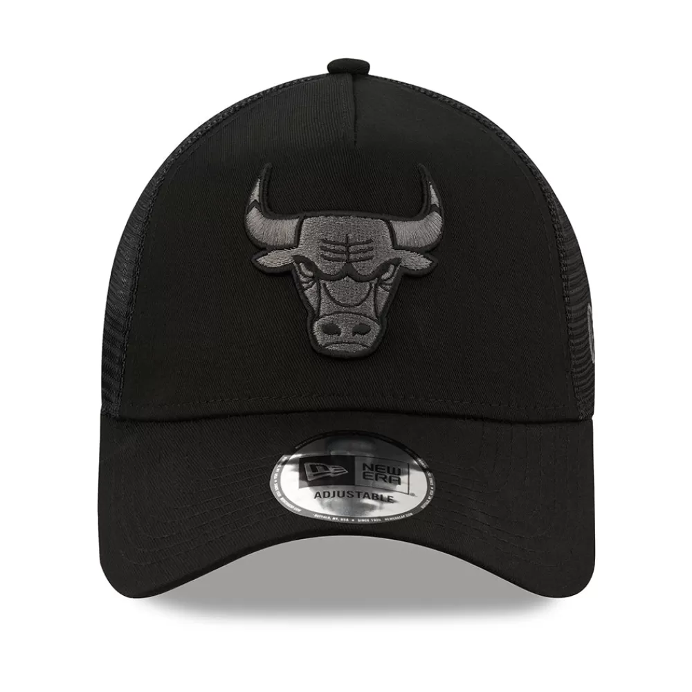 Casquettes Trucker | Casquettes De Baseball^New Era Casquette Trucker 9FORTY NBA Black on Black A-Frame Chicago Bulls noir