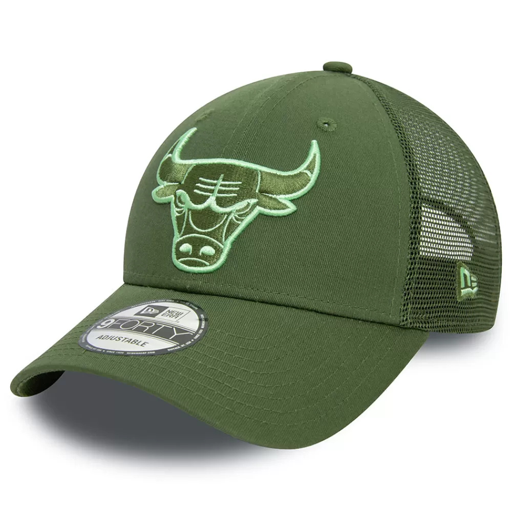 Casquettes Trucker | Casquettes Homme^New Era Casquette Trucker 9FORTY NBA Seasonal Chicago Bulls olive-vert