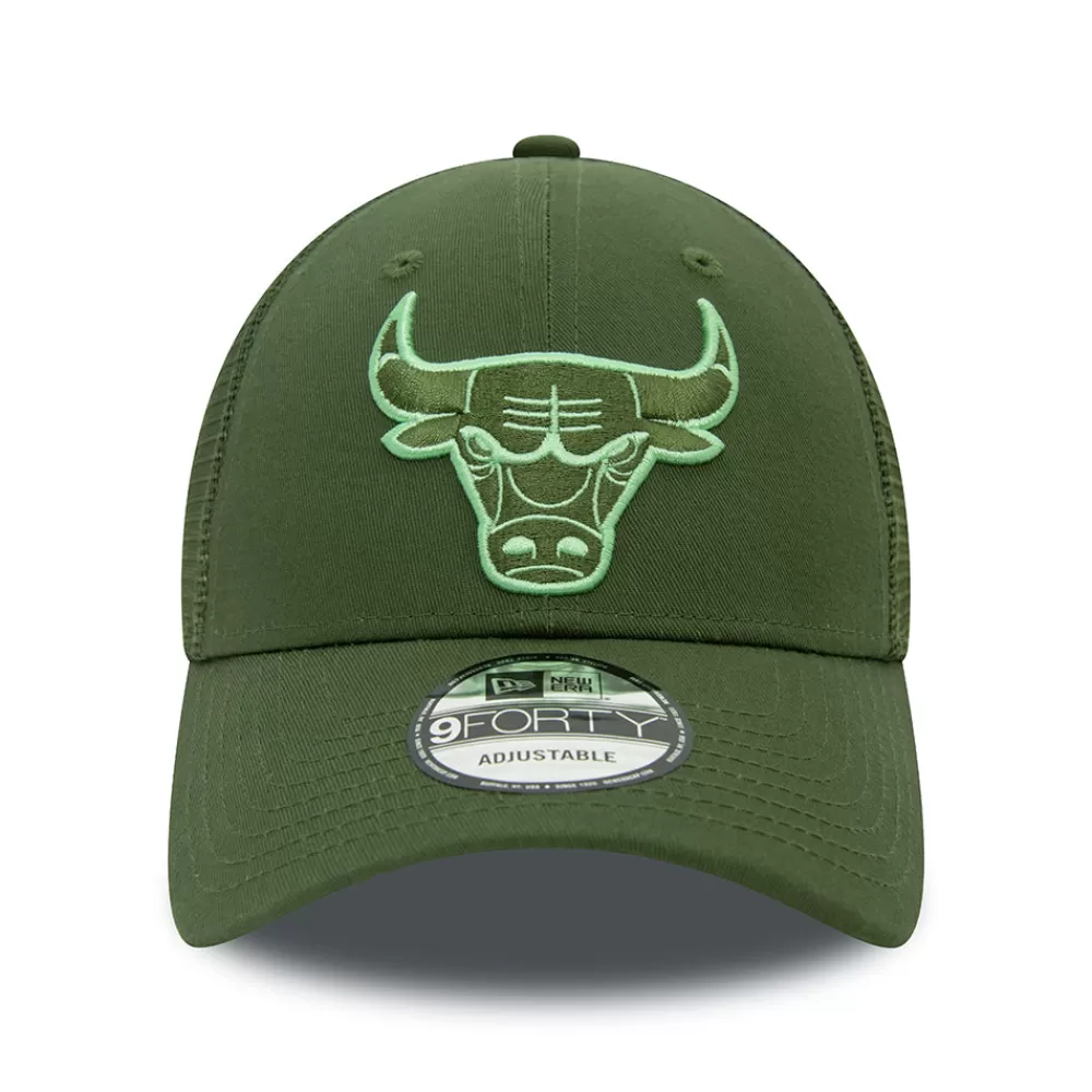Casquettes Trucker | Casquettes Homme^New Era Casquette Trucker 9FORTY NBA Seasonal Chicago Bulls olive-vert