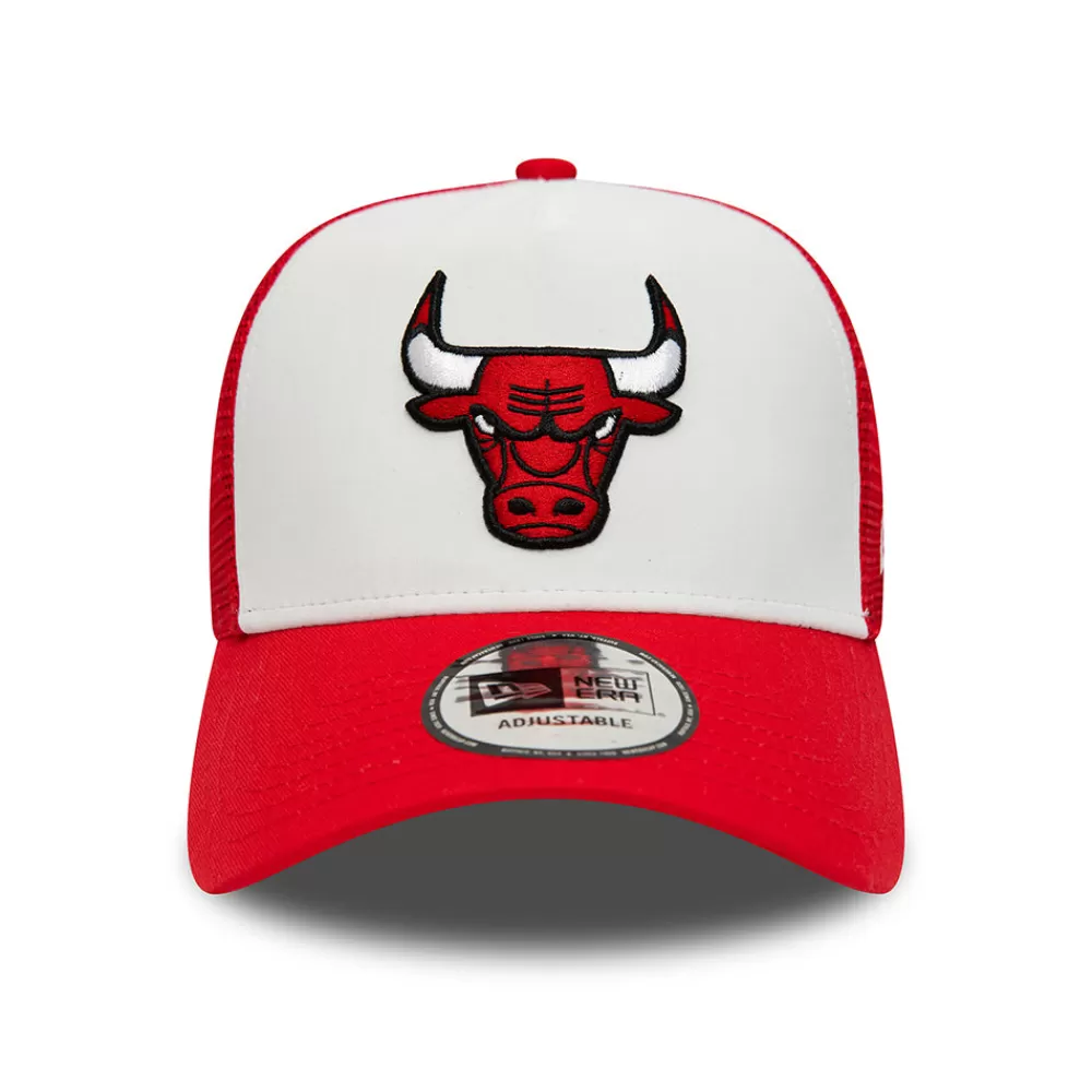Casquettes Trucker | Casquettes De Baseball^New Era Casquette Trucker 9FORTY NBA Team Colour Block Chicago Bulls blanc-rouge