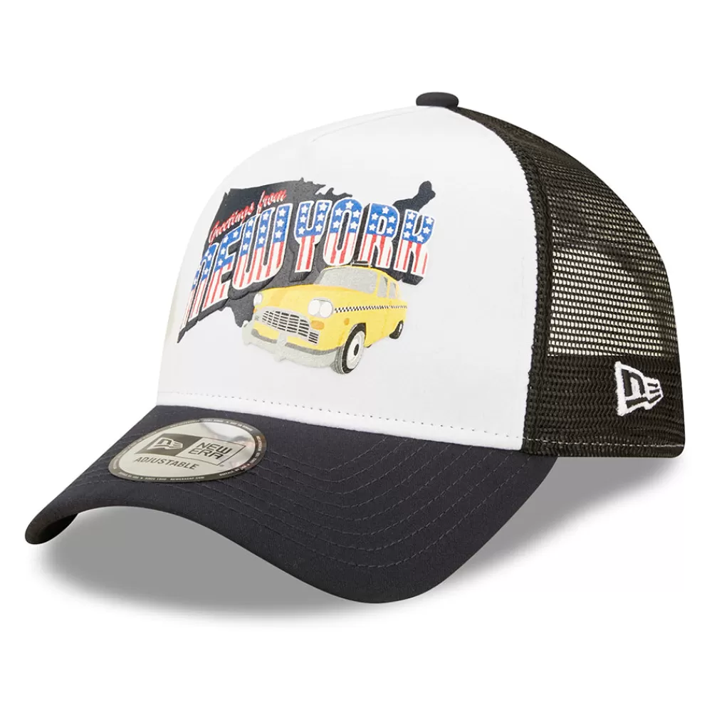 Casquettes Trucker | Casquettes De Baseball^New Era Casquette Trucker 9FORTY US State Wordmark New York noir-blanc