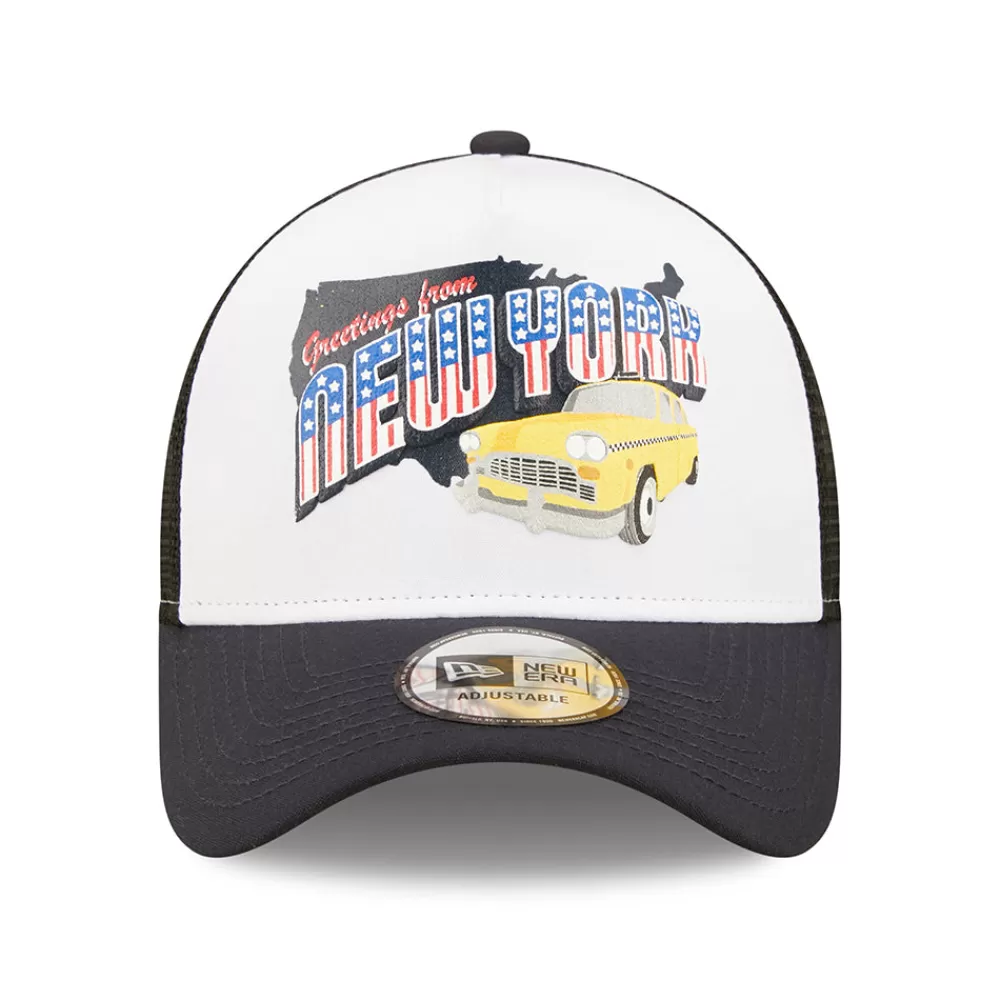 Casquettes Trucker | Casquettes De Baseball^New Era Casquette Trucker 9FORTY US State Wordmark New York noir-blanc