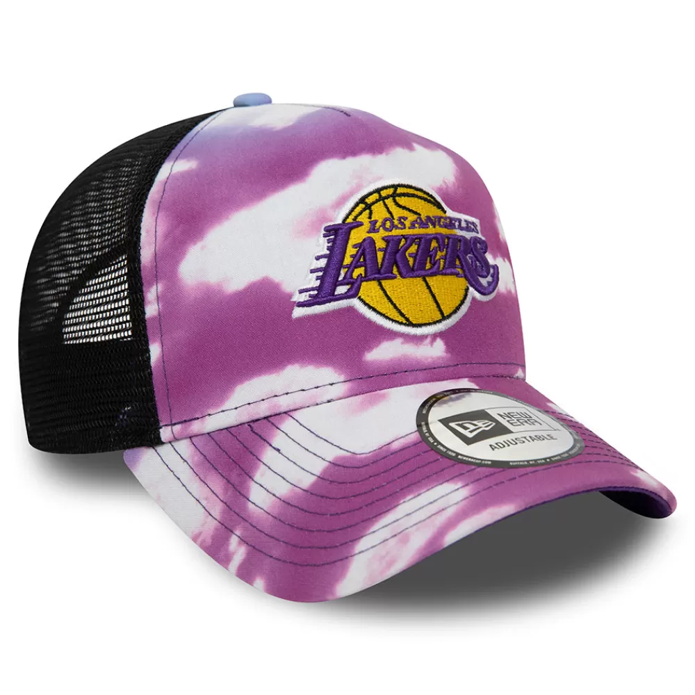 Casquettes Trucker | Casquettes De Baseball^New Era Casquette Trucker L.A. Lakers NBA Cloud AOP A-Frame violet-blanc