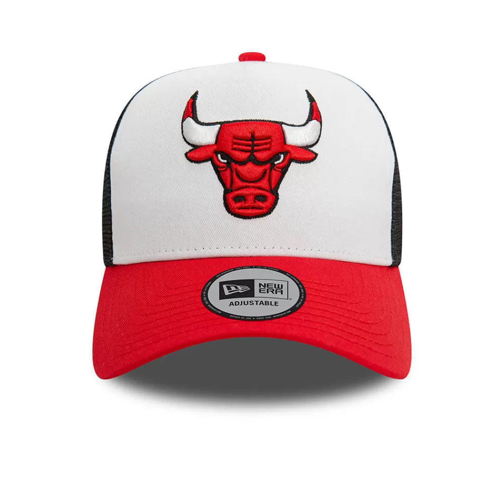 Casquettes Trucker | Casquettes Homme^New Era Casquette Trucker NBA Rear Arch A-Frame Chicago Bulls blanc-rouge-noir