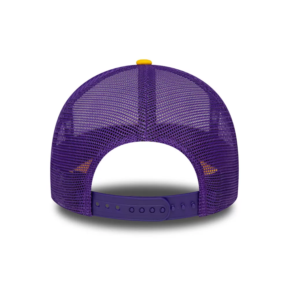 Casquettes Trucker | Casquettes Homme^New Era Casquette Trucker NBA Retro A-Frame L.A. Lakers blanc-jaune-violet