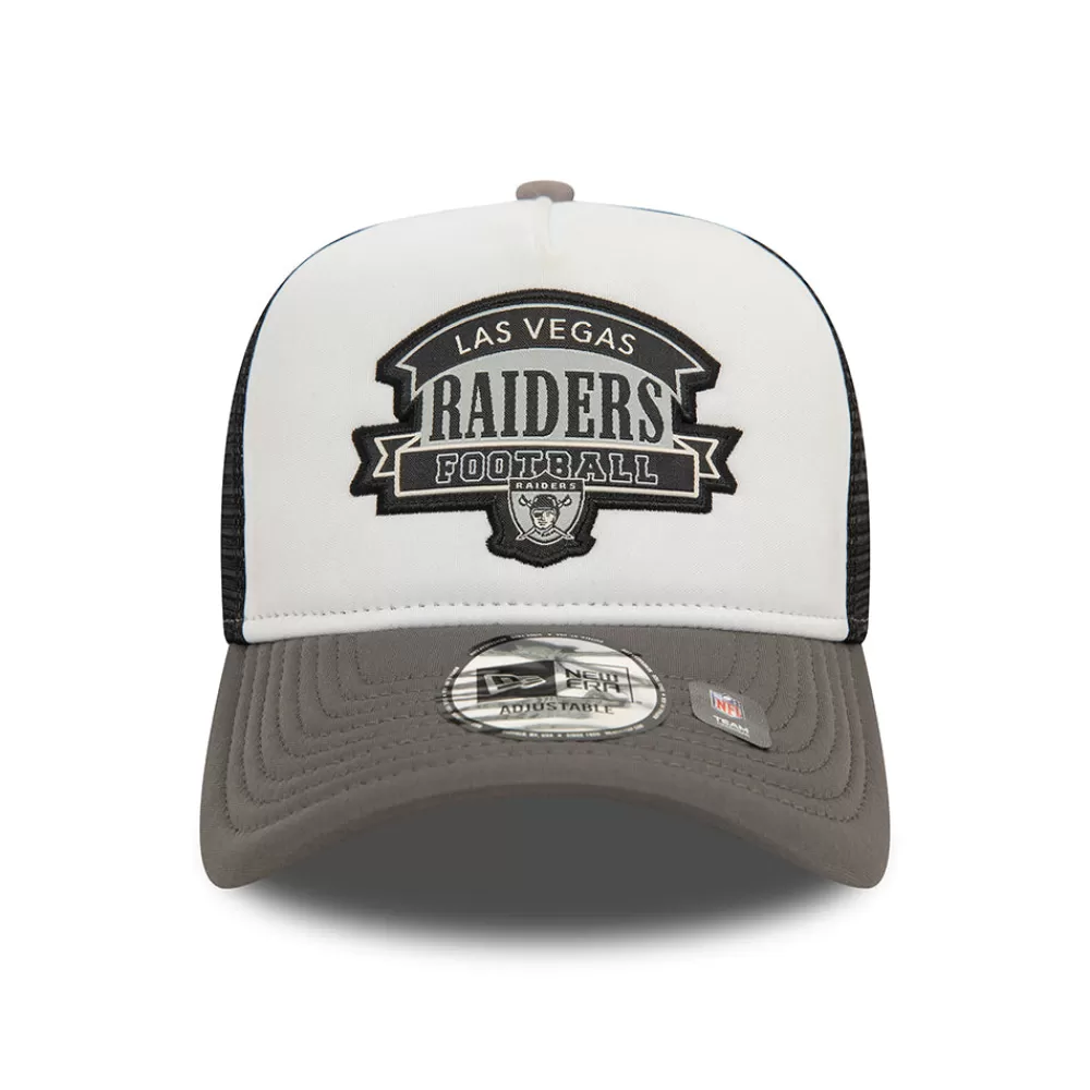 Casquettes Trucker | Casquettes De Baseball^New Era Casquette Trucker NFL Retro Graphic A-Frame Las Vegas Raiders blanc-graphite-noir