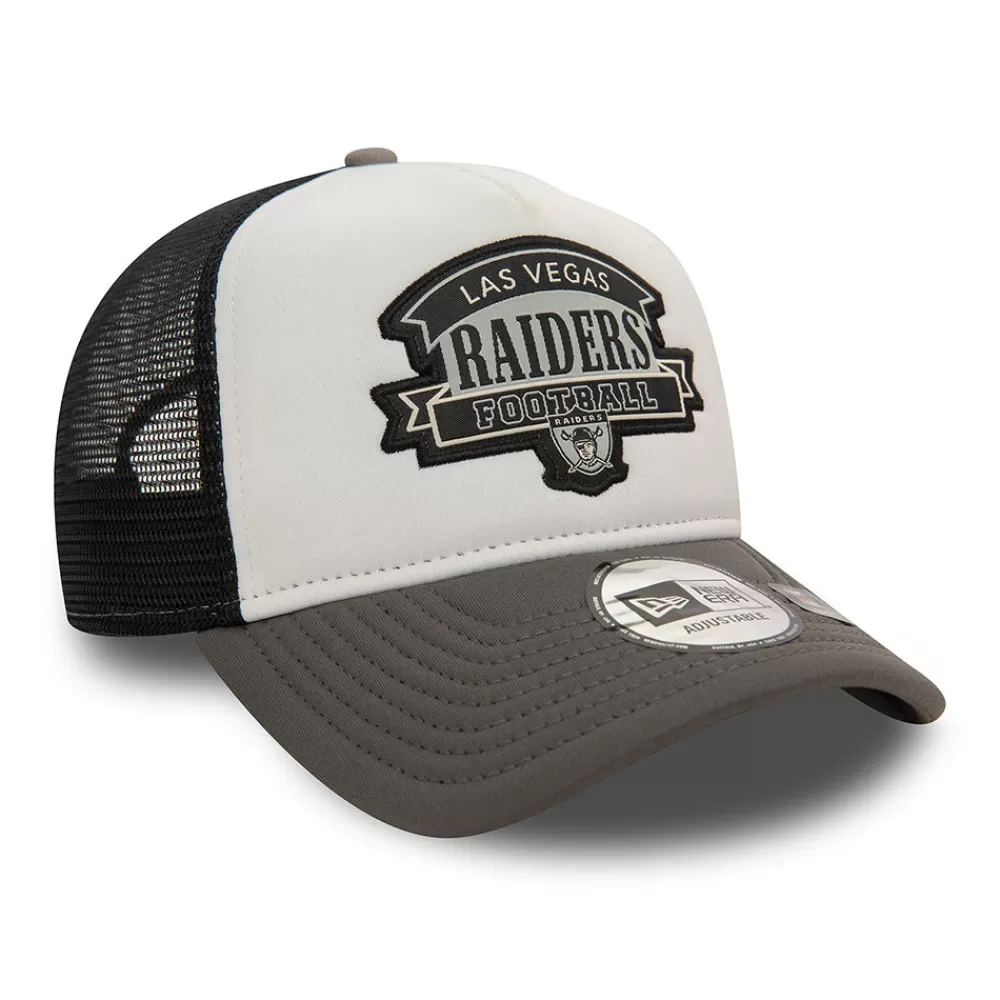 Casquettes Trucker | Casquettes De Baseball^New Era Casquette Trucker NFL Retro Graphic A-Frame Las Vegas Raiders blanc-graphite-noir