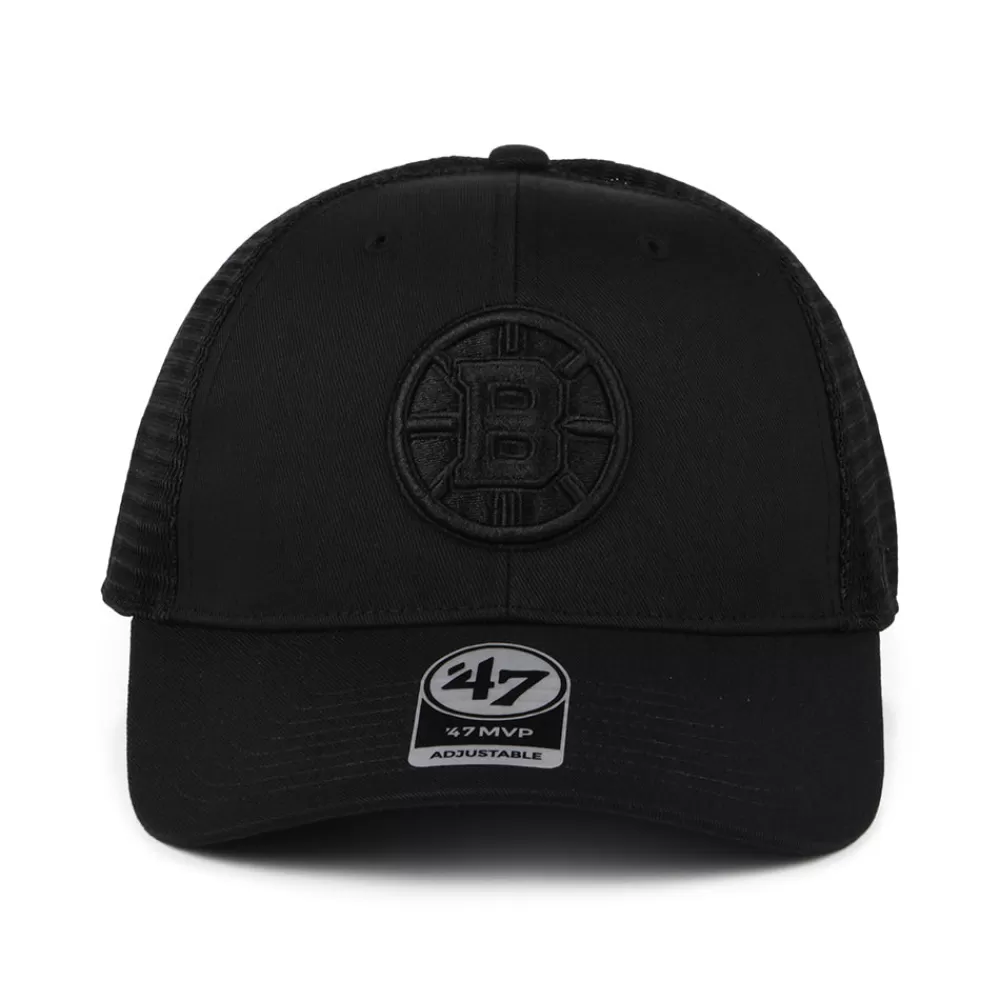 Casquettes Trucker | Casquettes Homme^47 Brand Casquette Trucker NHL Branson MVP Boston Bruins noir sur noir