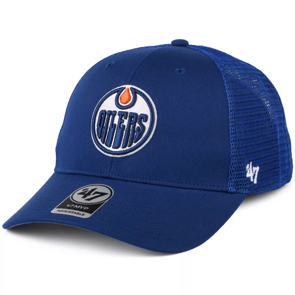 Casquettes Trucker | Casquettes Homme^47 Brand Casquette Trucker NHL Branson MVP Edmonton Oilers bleu roi
