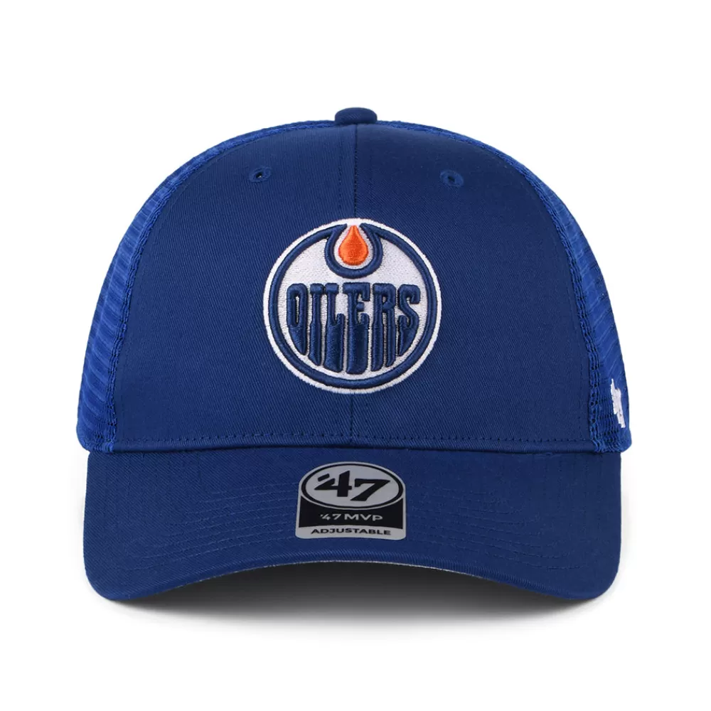 Casquettes Trucker | Casquettes Homme^47 Brand Casquette Trucker NHL Branson MVP Edmonton Oilers bleu roi