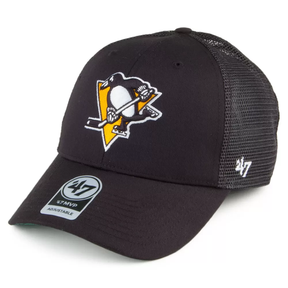 Casquettes Trucker | Casquettes Homme^47 Brand Casquette Trucker NHL Branson MVP Pittsburgh Penguins noir