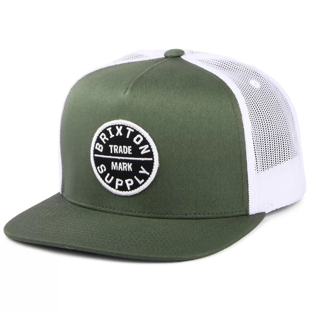Casquettes Trucker | Casquettes Homme^Brixton Casquette Trucker Oath MP sauge foncé-blanc