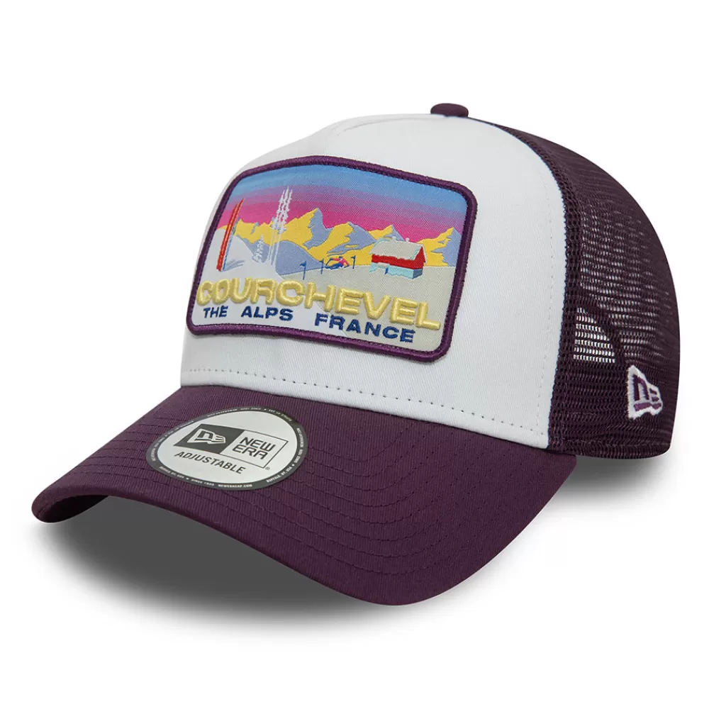 Casquettes Trucker | Casquettes De Baseball^New Era Casquette Trucker Ski Patch A-Frame Courchevel quetsche-blanc