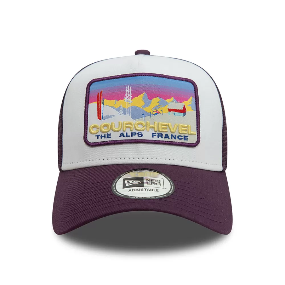 Casquettes Trucker | Casquettes De Baseball^New Era Casquette Trucker Ski Patch A-Frame Courchevel quetsche-blanc