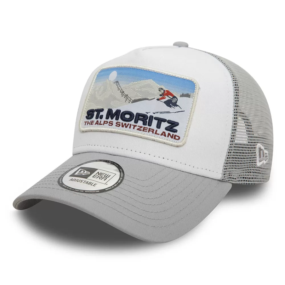 Casquettes Trucker | Casquettes De Baseball^New Era Casquette Trucker Ski Patch A-Frame St. Moritz gris-blanc