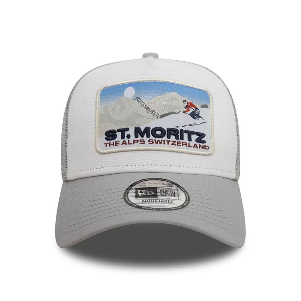 Casquettes Trucker | Casquettes De Baseball^New Era Casquette Trucker Ski Patch A-Frame St. Moritz gris-blanc