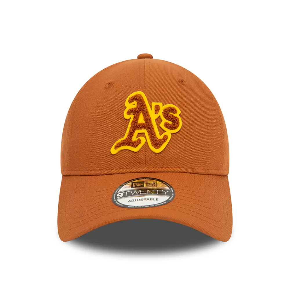 Casquettes Homme^New Era Casquette 9TWENTY MLB Boucle Oakland Athletics toffee-jaune
