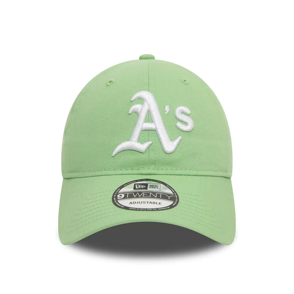 Casquettes De Baseball | Casquettes Homme^New Era Casquette 9TWENTY Oakland Athletics MLB League Essential vert clair-blanc