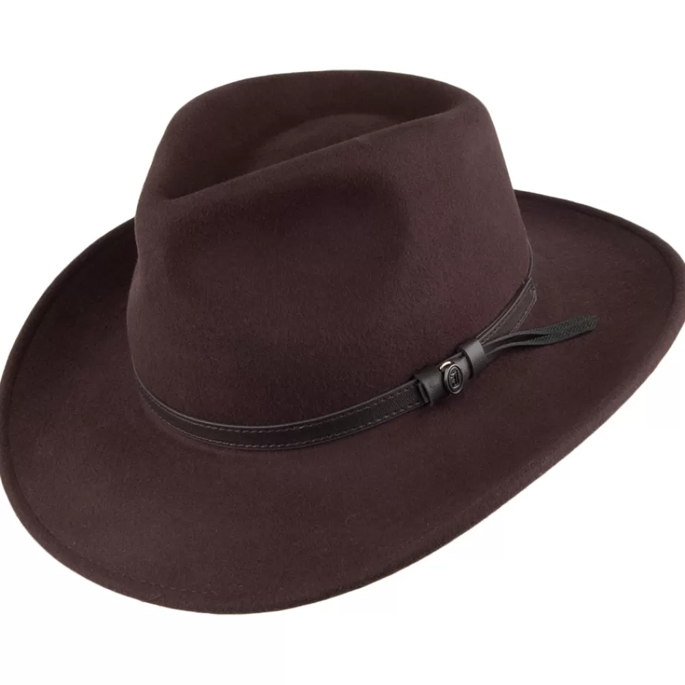 Chapeaux Trilby | Chapeaux Fedora^Jaxon & James Chapeau Australien Déformable marron JAXON & JAMES