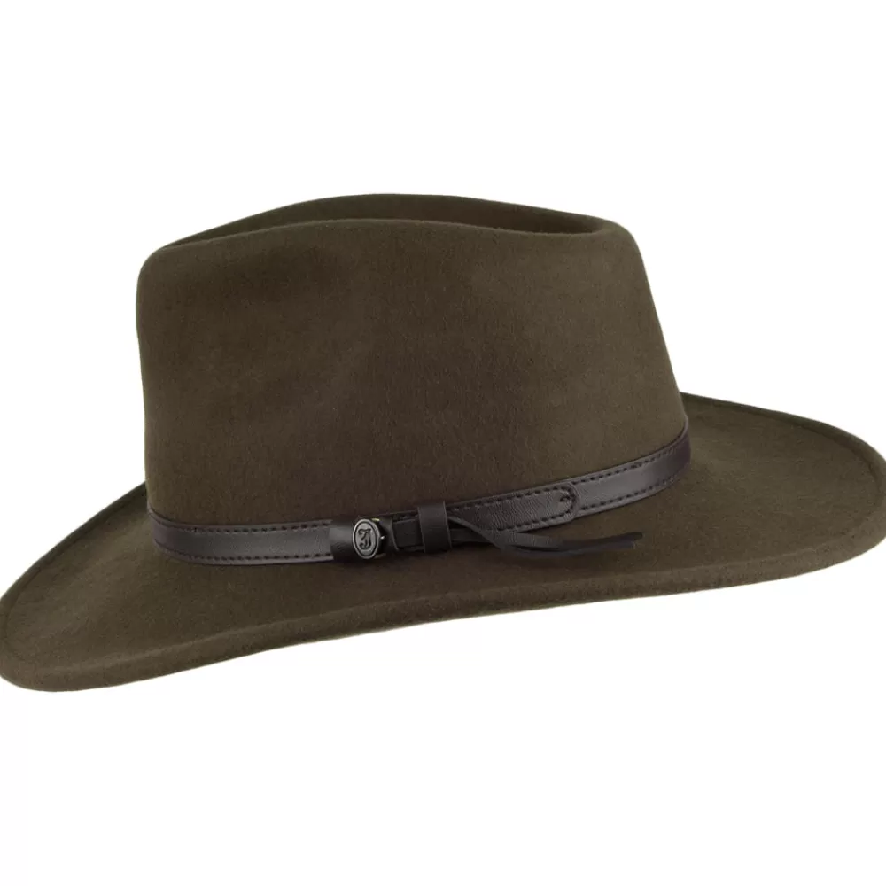 Chapeaux Trilby | Chapeaux Fedora^Jaxon & James Chapeau Australien Déformable olive JAXON & JAMES