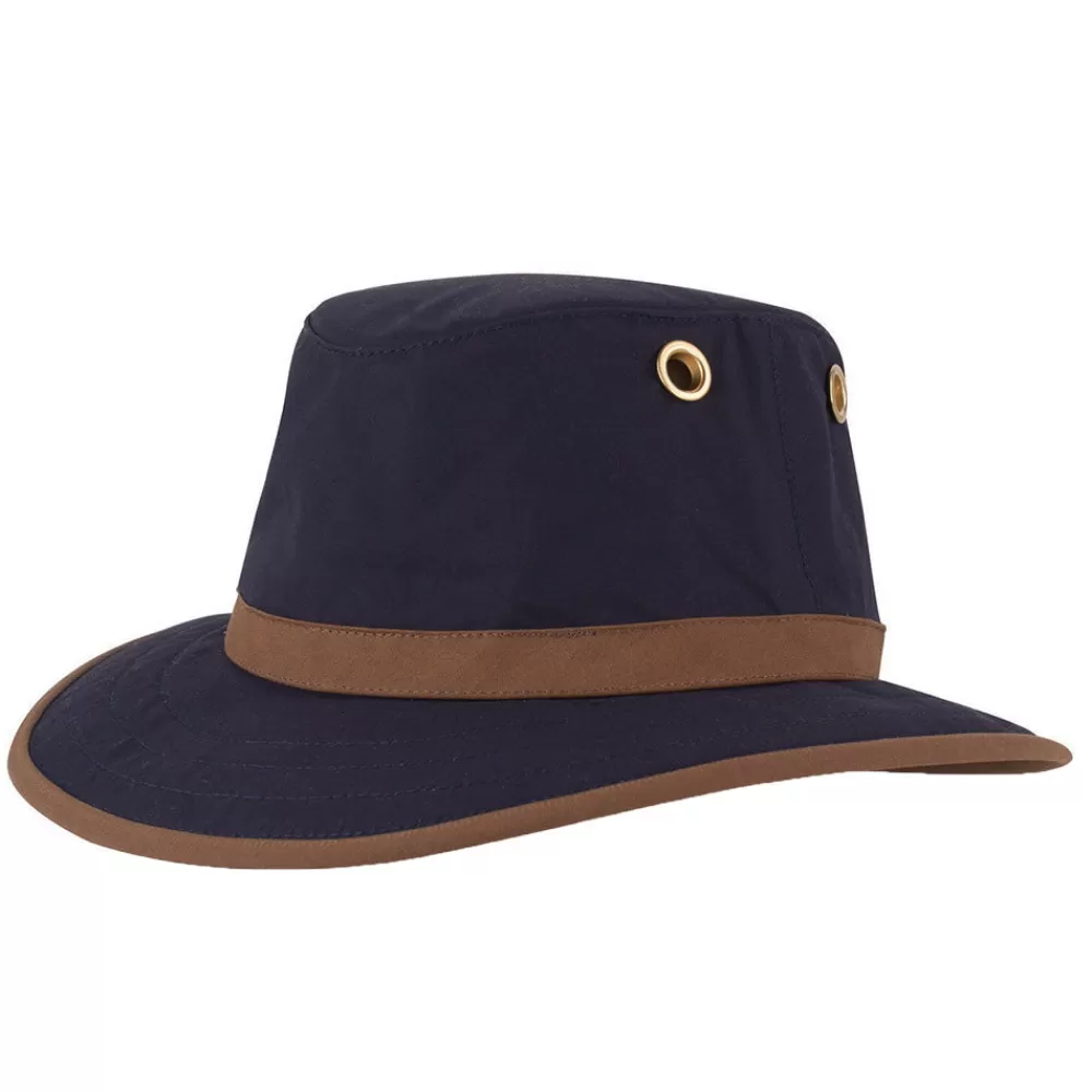 Chapeaux Été | Chapeaux De Pluie^Tilley Chapeau Australien en Coton Ciré TWC7 bleu marine-beige sable