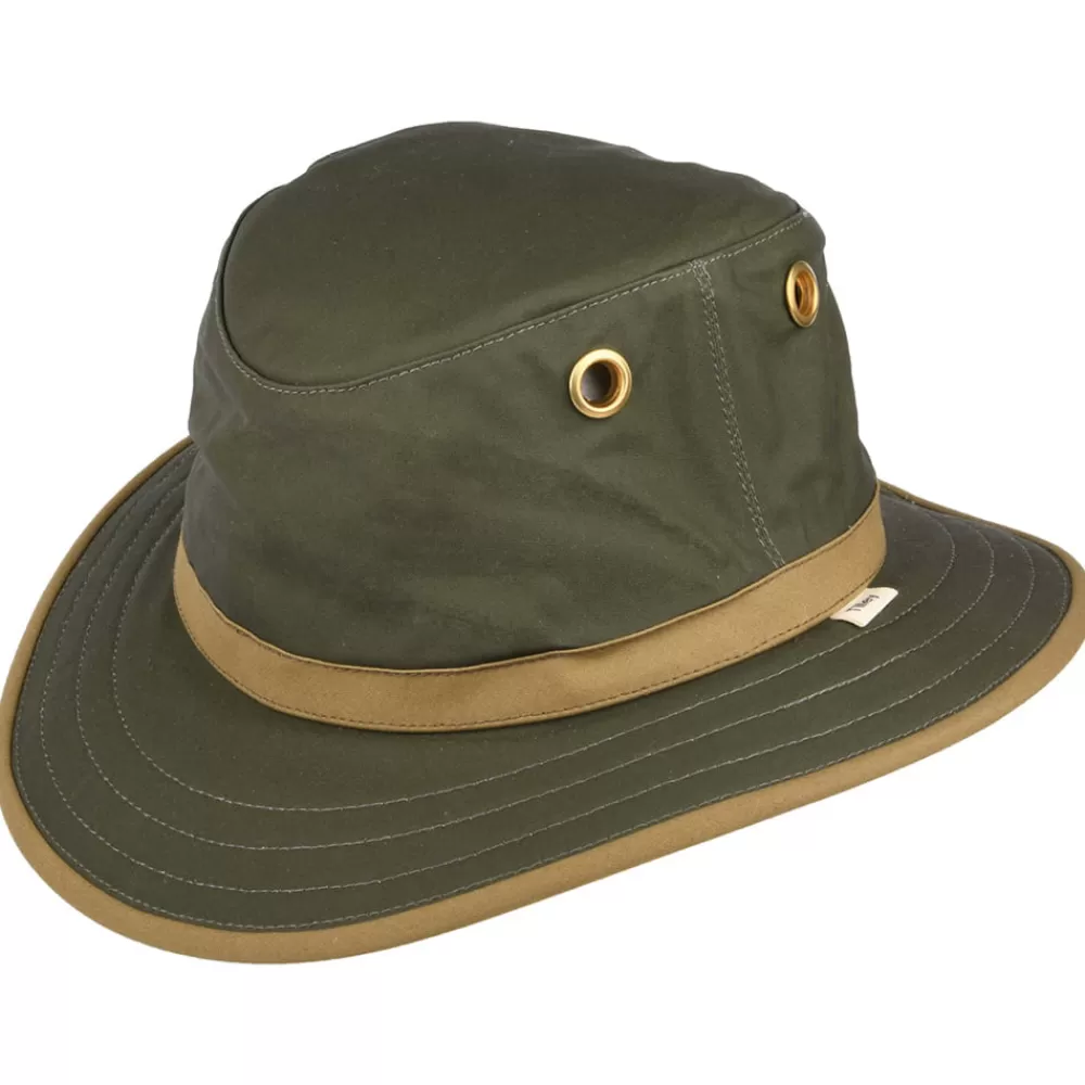 Chapeaux Été | Chapeaux De Pluie^Tilley Chapeau Australien en Coton Ciré TWC7 olive