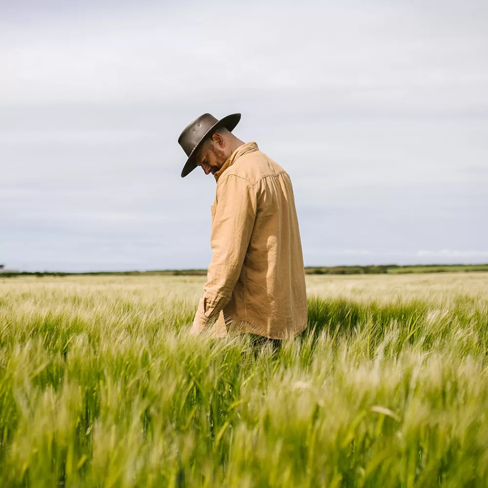 Chapeaux De Cowboy | Chapeaux De Cowboy^Jaxon & James Chapeau Australien en Cuir Déformable marron JAXON & JAMES