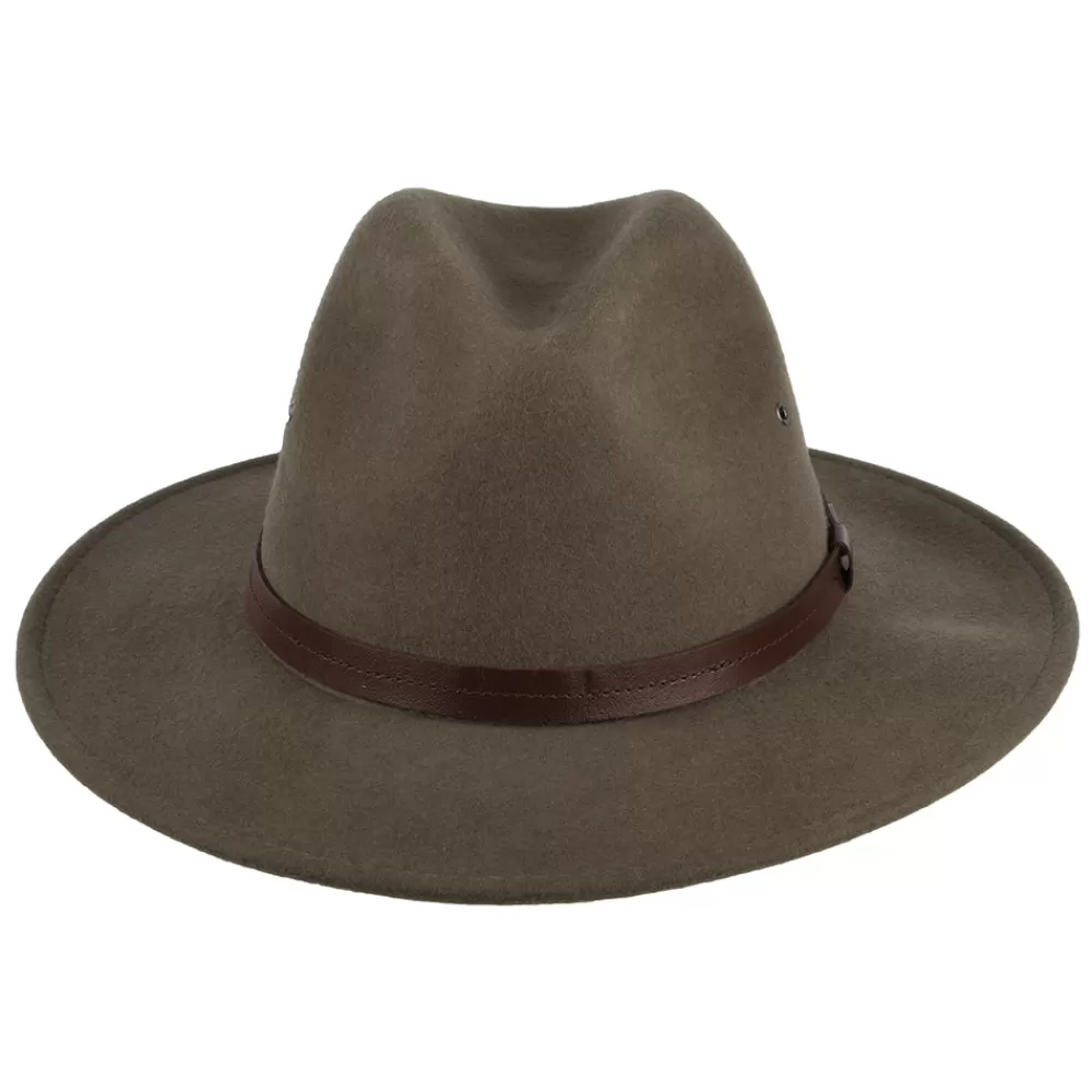 Chapeaux Trilby | Chapeaux Fedora^Sunday Afternoons Chapeau Australien en Laine Feutrée Hydrofuge Winston marron