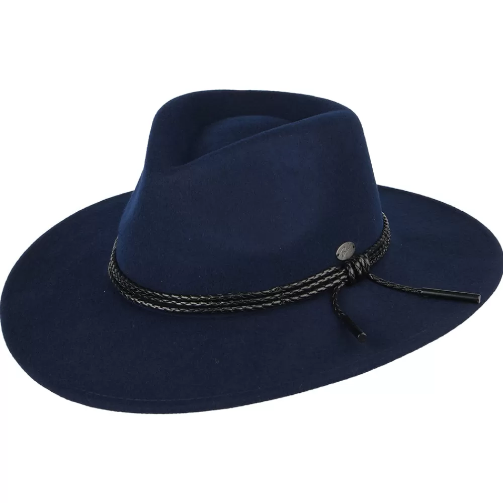 Chapeaux Trilby | Chapeaux Hiver^Bailey Chapeau Australien en Laine Feutrée Piston bleu marine