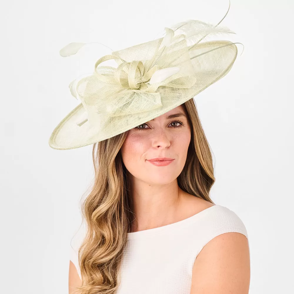 Chapeaux De Paille | Chapeaux Cérémonie^Failsworth Chapeau Bibi Disque à Nœud Double Linda ivoire