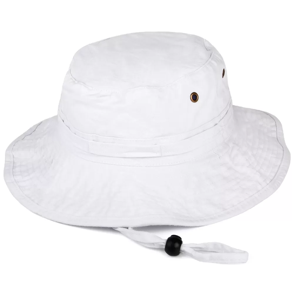 Chapeaux Été | Chapeaux Bob^Jaxon & James Chapeau Bob Boonie en Coton Pliable blanc JAXON & JAMES