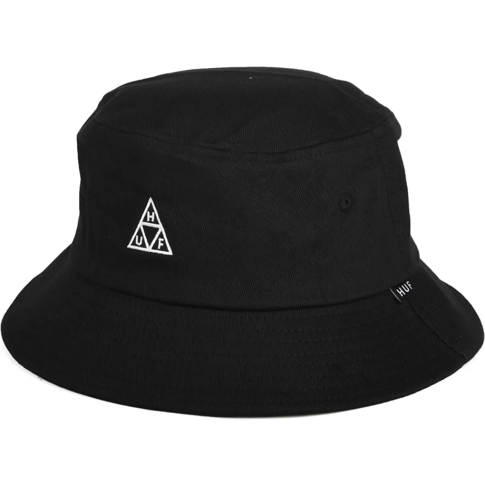 Chapeaux Bob | Bobs^HUF Chapeau Bob Coton Essentials Triple Triangle noir