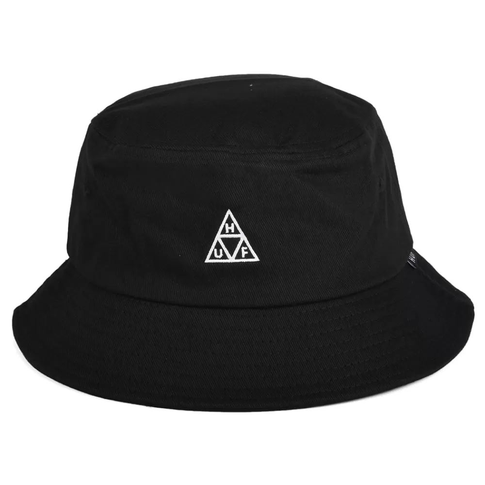 Chapeaux Bob | Bobs^HUF Chapeau Bob Coton Essentials Triple Triangle noir
