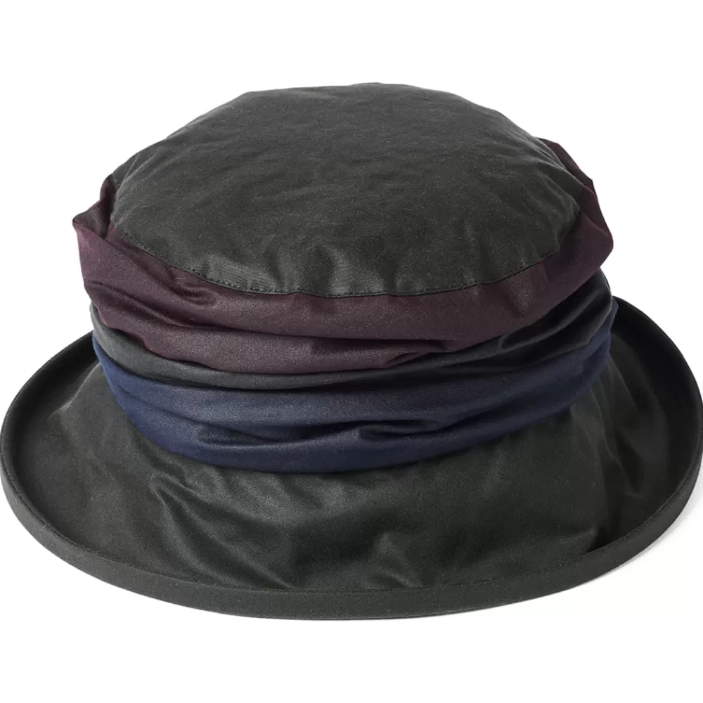 Chapeaux Hiver | Chapeaux Bob^Failsworth Chapeau Bob de Pluie en Coton Ciré Annie olive
