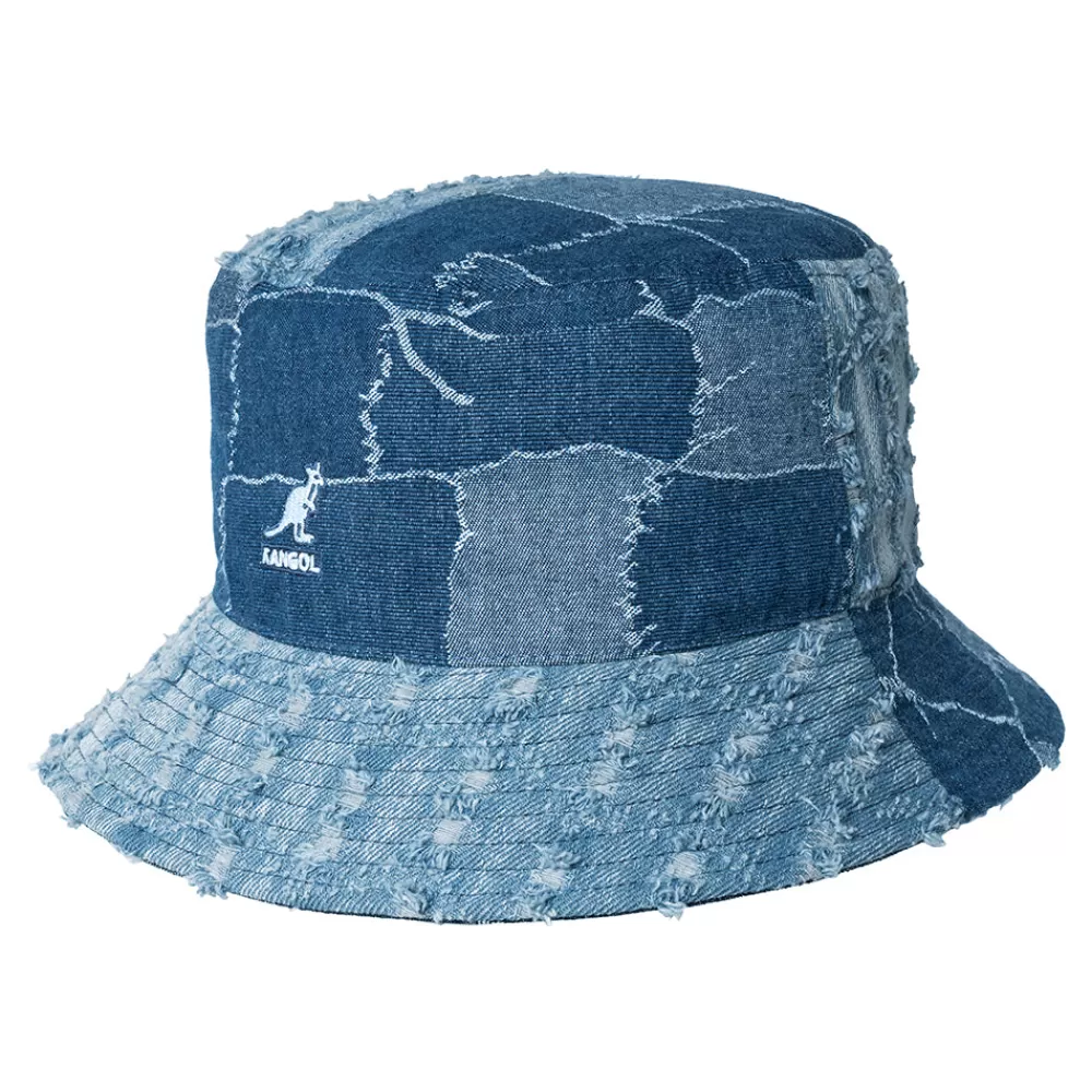 Chapeaux Bob | Chapeaux Été^Kangol Chapeau Bob Denim Mashup bleu