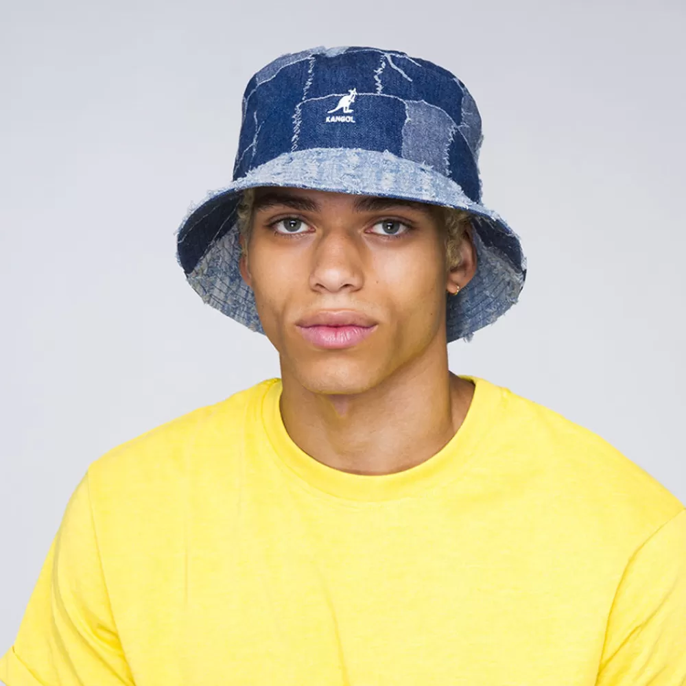 Chapeaux Bob | Chapeaux Été^Kangol Chapeau Bob Denim Mashup bleu